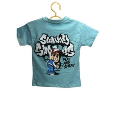 Boys Drop Shoulder Printed Tee ( Subway Surfers )