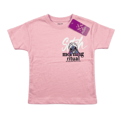 Boys Drop Shoulder Printed Tee ( Stitch Morning Ritual )
