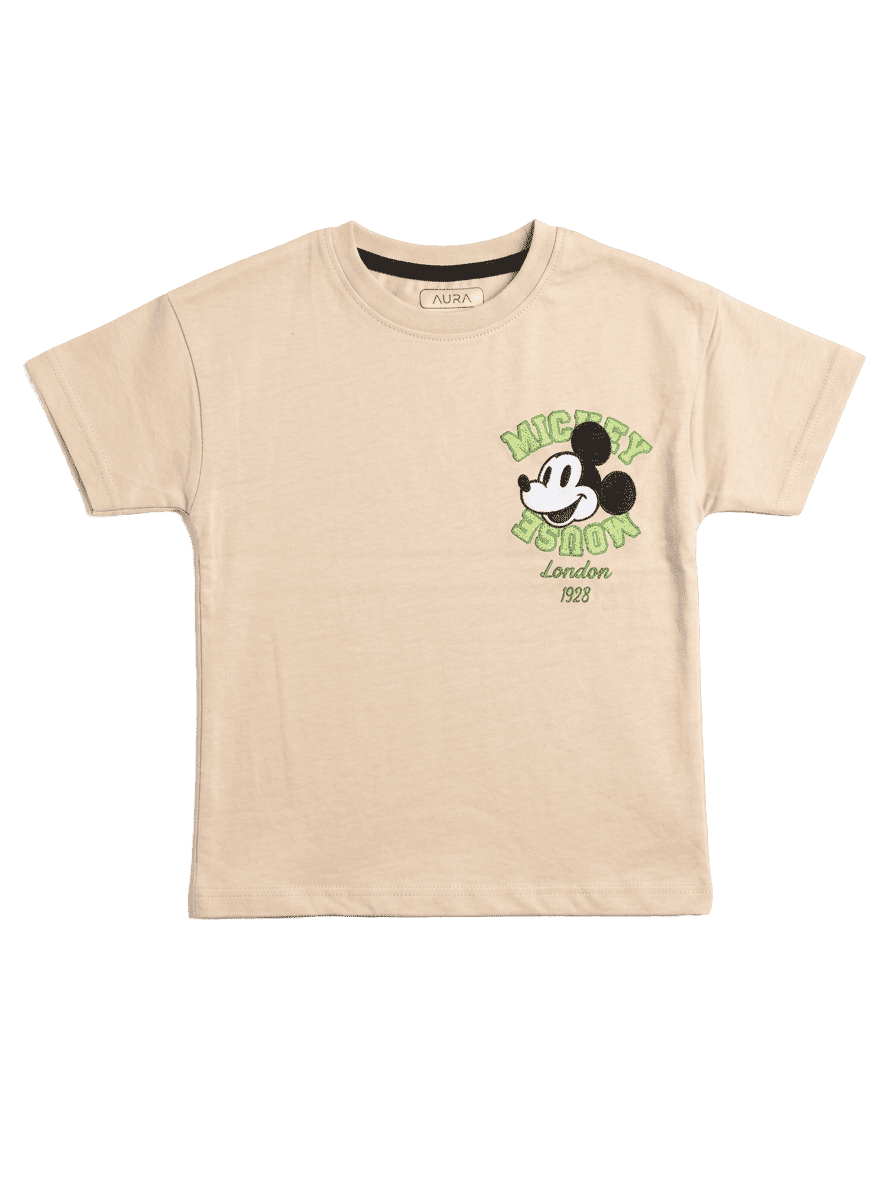 Boys Drop Shoulder Printed Tee ( Mickey Mouse )
