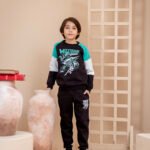 'Motocross Garage' Colorblock Fleece Tracksuit Set