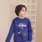 Adventure World Map' Graphic Sweatshirt – Navy Blue